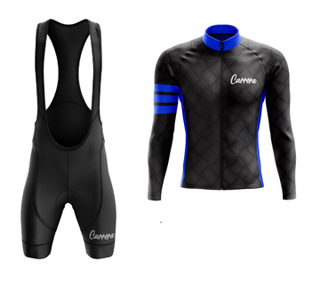 Uniforme Ciclismo Corto con Tirantas - Black Sensation
